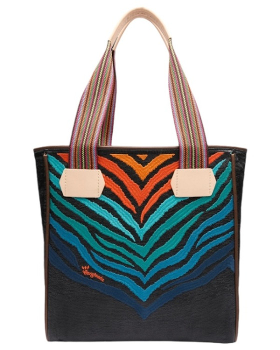 The Classic Tote has been our signature Consuela silhouette since the beginning. This bold and colorful, embroidered tote bag holds its shape while carrying all of the essentials. You’re ready for anything that comes your way!