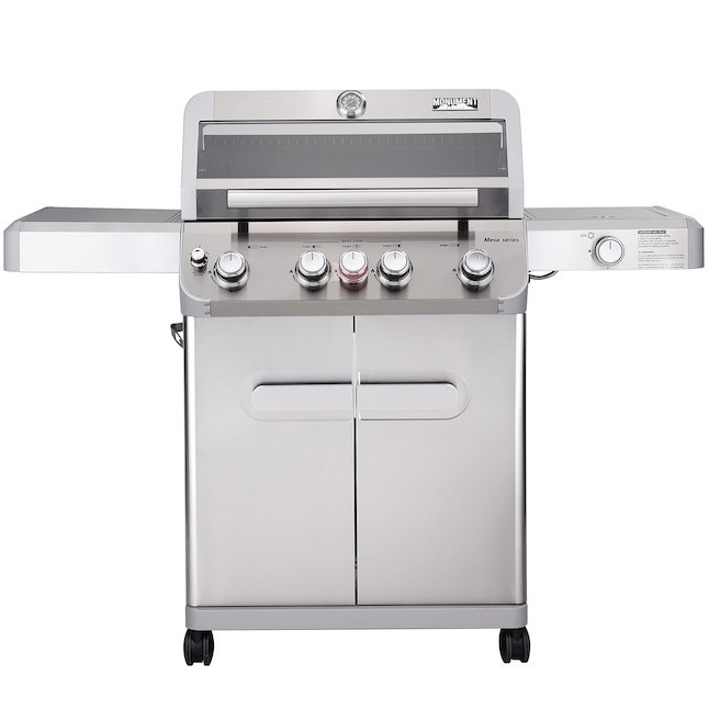 Monument Mesa 405BZ Stainless Steel 5 -Burner Infrared Liquid Propane Gas Grill 1 -Side Burner
Elevate your grill game to the peak of perfection with Monument Grill’s new all stainless-steel 4+1 burner Mesa series grill.